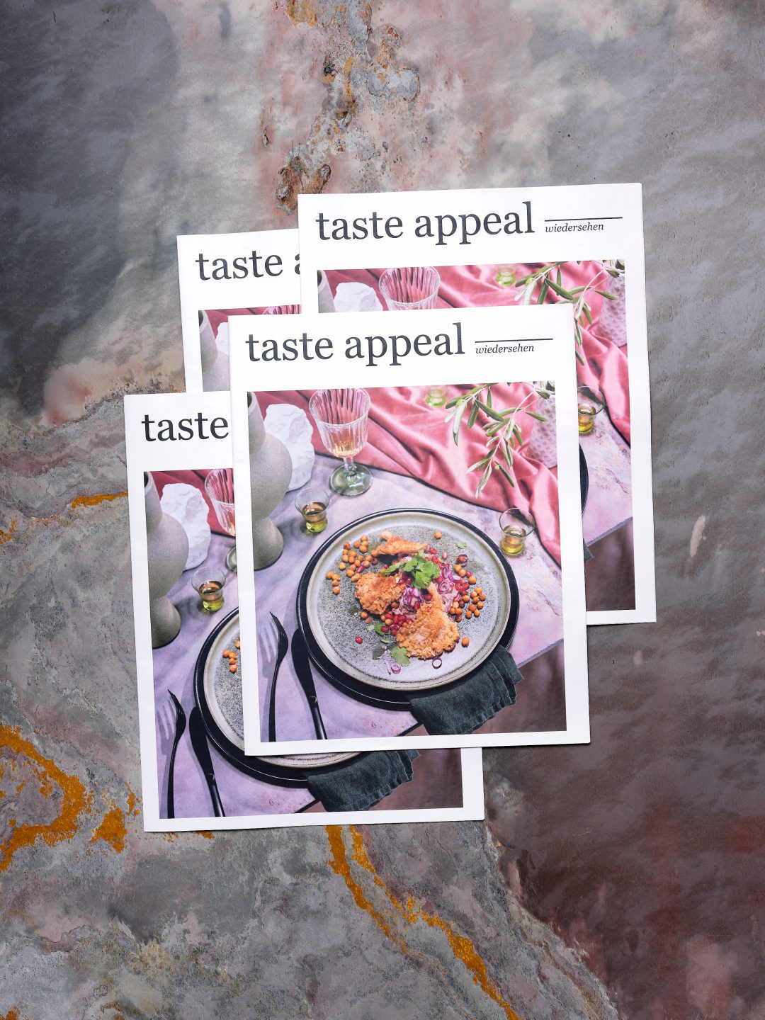 Foto der Festtagsausgabe von taste appeal– mit veganem Gericht auf dem Titel | Studio Hackenberg Werbefotograf Rezeptfotos Rezeptvideos in Kiel